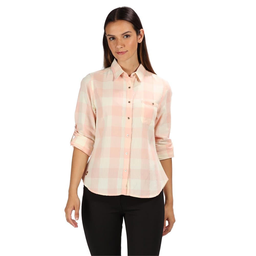 Regatta Womens Merrial Coolweave Cotton Long Sleeve Shirt