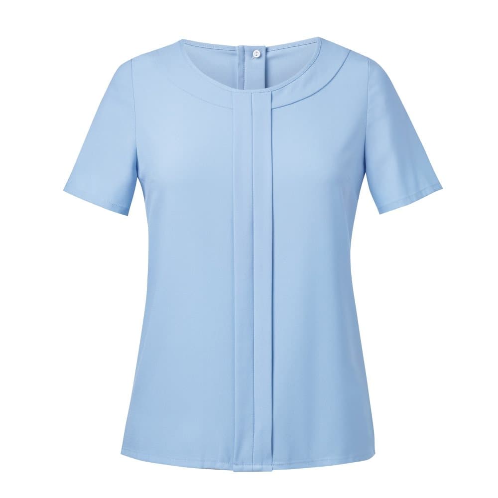Brook Taverner Kvinnor / damer Verona Crepe De Chine kortärmad blus