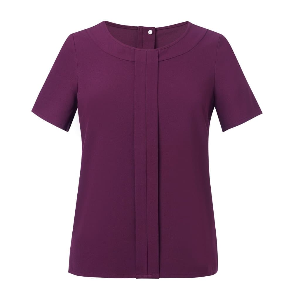 Brook Taverner Kvinnor / damer Verona Crepe De Chine kortärmad blus
