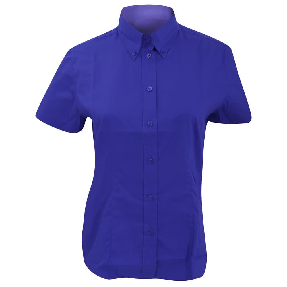 Kustom Kit Ladies Corporate Oxford Short Sleeve Shirt