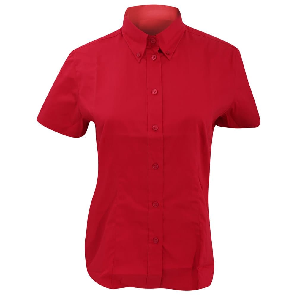 Kustom Kit Ladies Corporate Oxford Short Sleeve Shirt