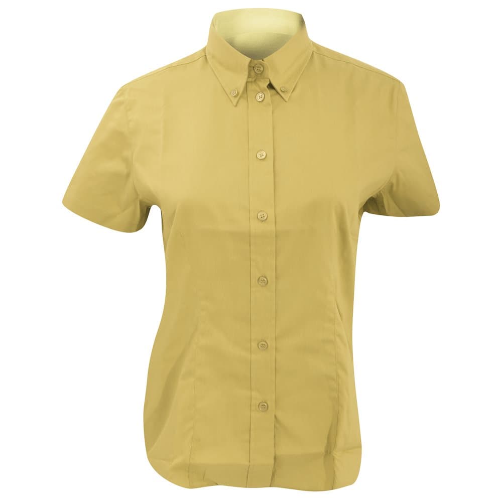 Kustom Kit Ladies Corporate Oxford Short Sleeve Shirt