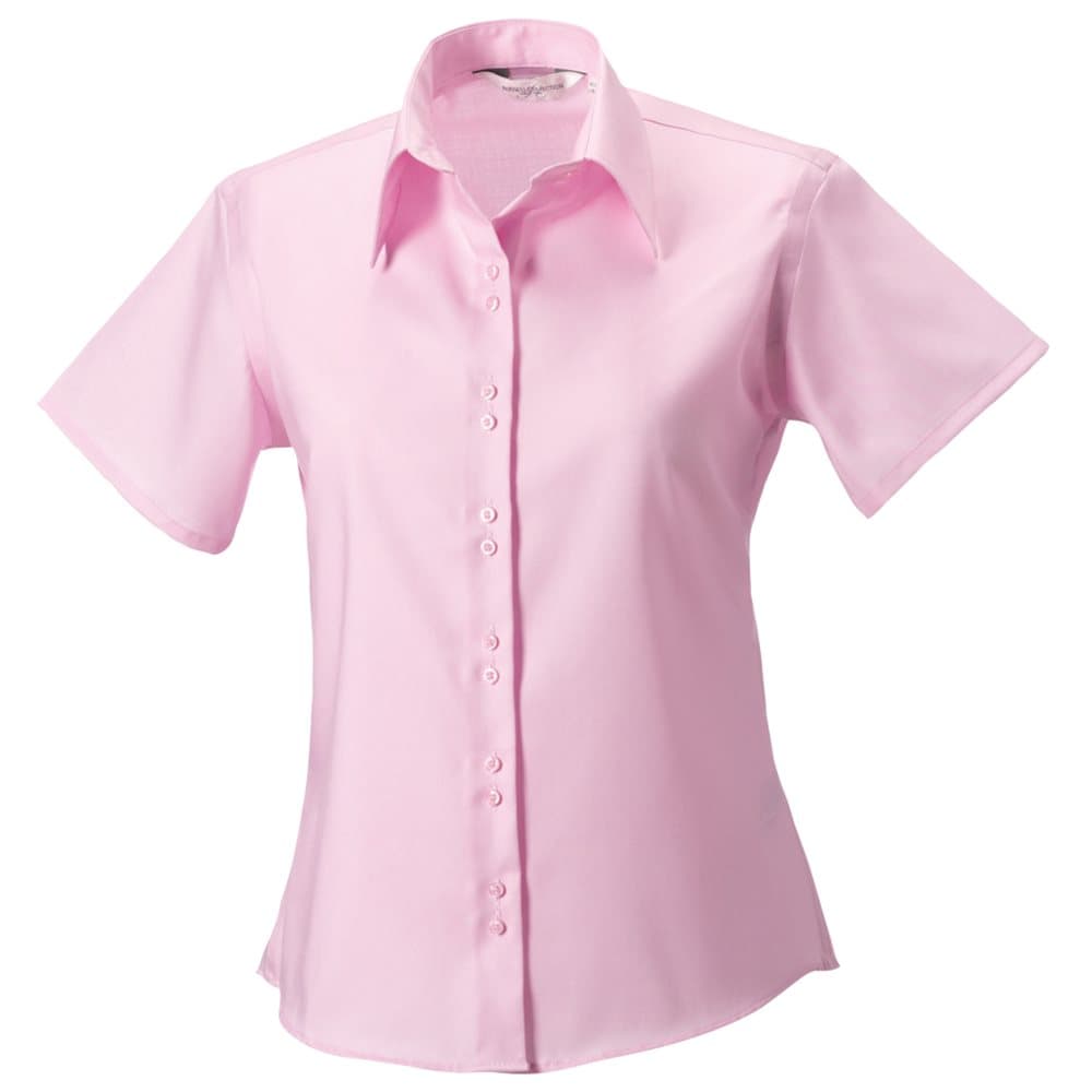 Russell Collection Ladies/Womens Short Sleeve Ultimate Non-Iron Shirt