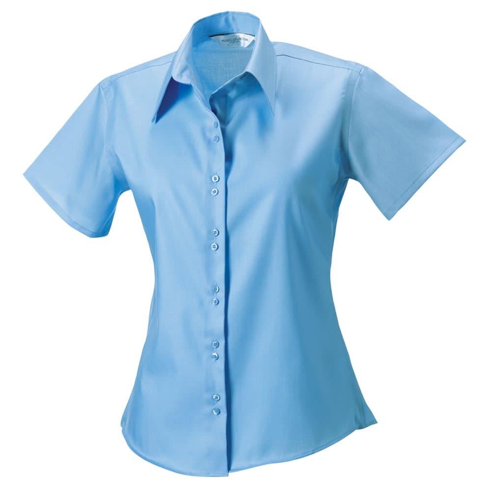 Russell Collection Ladies/Womens Short Sleeve Ultimate Non-Iron Shirt