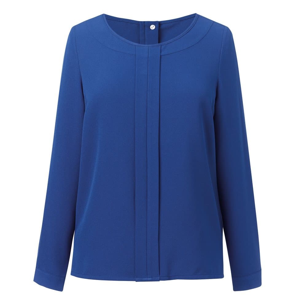 Brook Taverner Kvinnor / damer Roma Crepe De Chine Långärmad blus