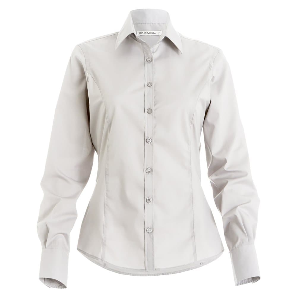 Kustom Kit Womens/Ladies Long Sleeve Business/Work Shirt