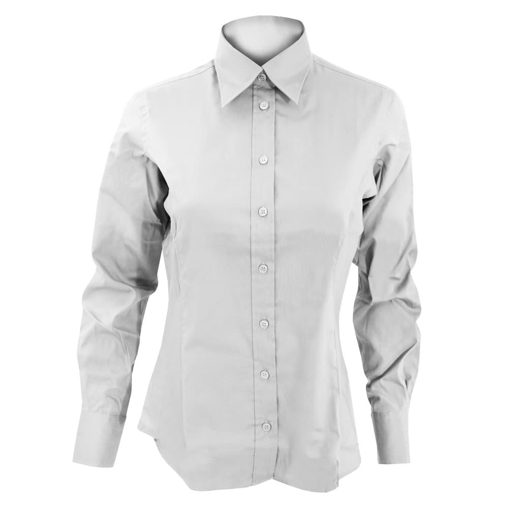 Kustom Kit Ladies Corporate Long Sleeve Oxford Shirt