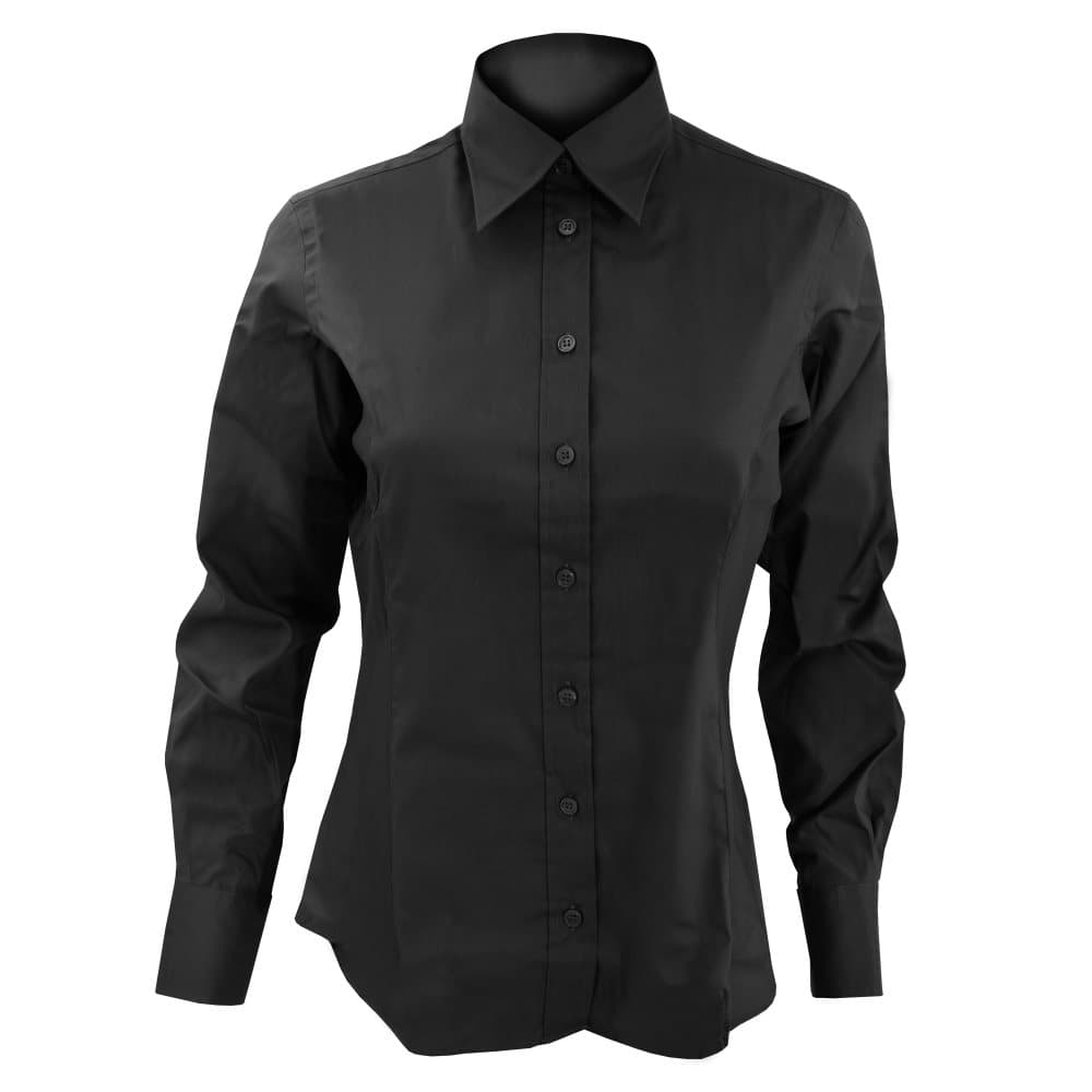 Kustom Kit Ladies Corporate Long Sleeve Oxford Shirt