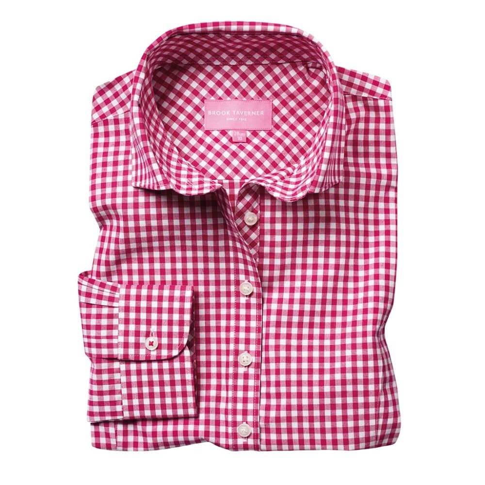 Brook Taverner Womens/Ladies Kansas Gingham Long Sleeve Shirt