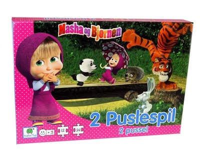 Masha ang the Bear Puzzle 2-pack