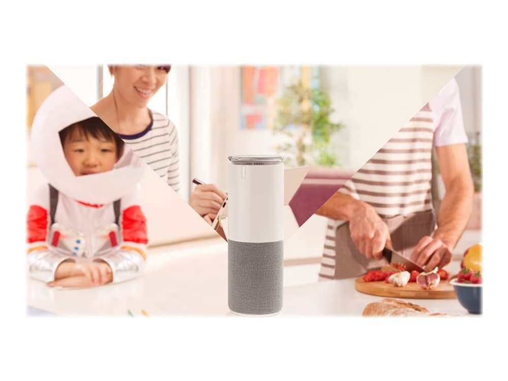 Lenovo Smart Assistant - Smarthögtalare - Bluetooth, Wi-Fi - 2-vägs - vit