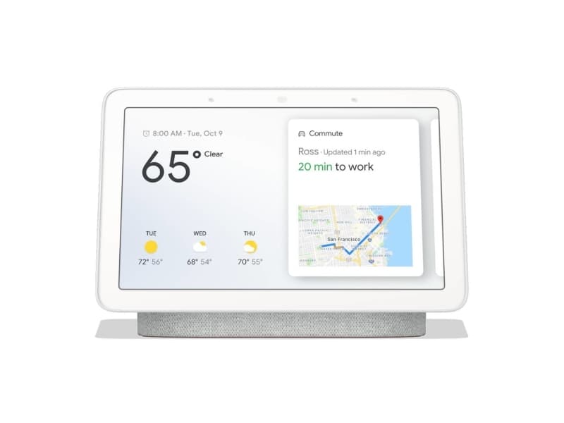 Google Nest Hub - Smart display - LCD - 7" - trådlös - Wi-Fi, Bluetooth - krita