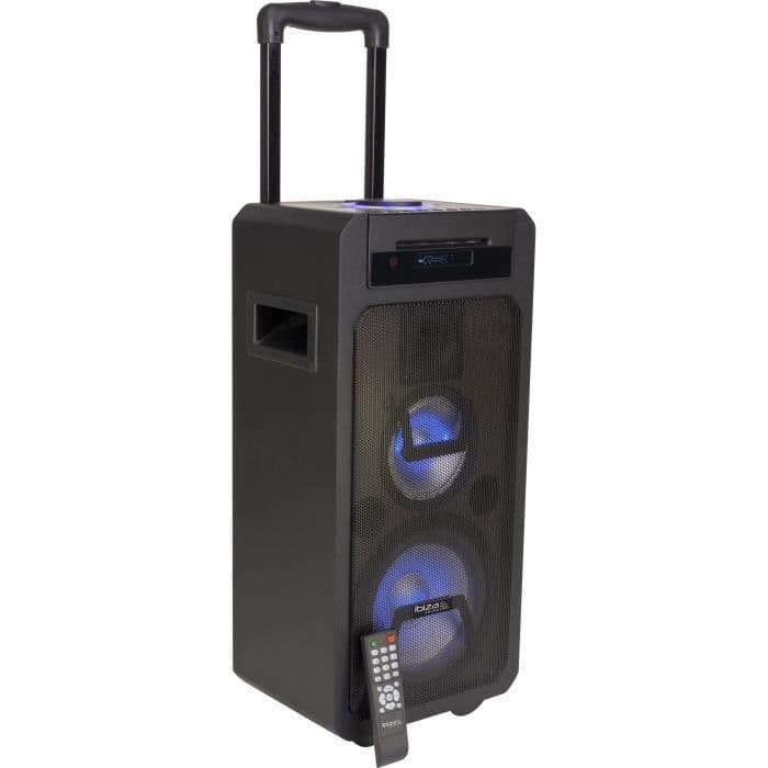 IBIZA SOUND 10-7132 Autonomt bærbart lydsystem - 350 W - 3 måder - CD-afspiller, USB, Bluetooth & fjernbetjening