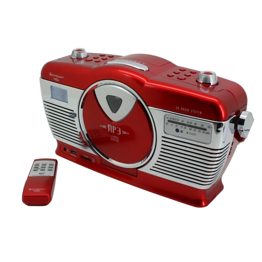 Soundmaster Retro CD Radio Röd