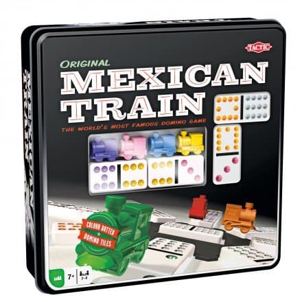 Mexican Train i plåtask (SE/FI/DK/NO/EN)