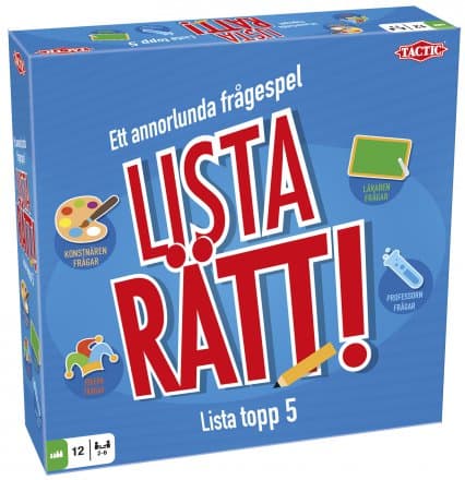 Lista Rätt, Sällskapsspel (SE)