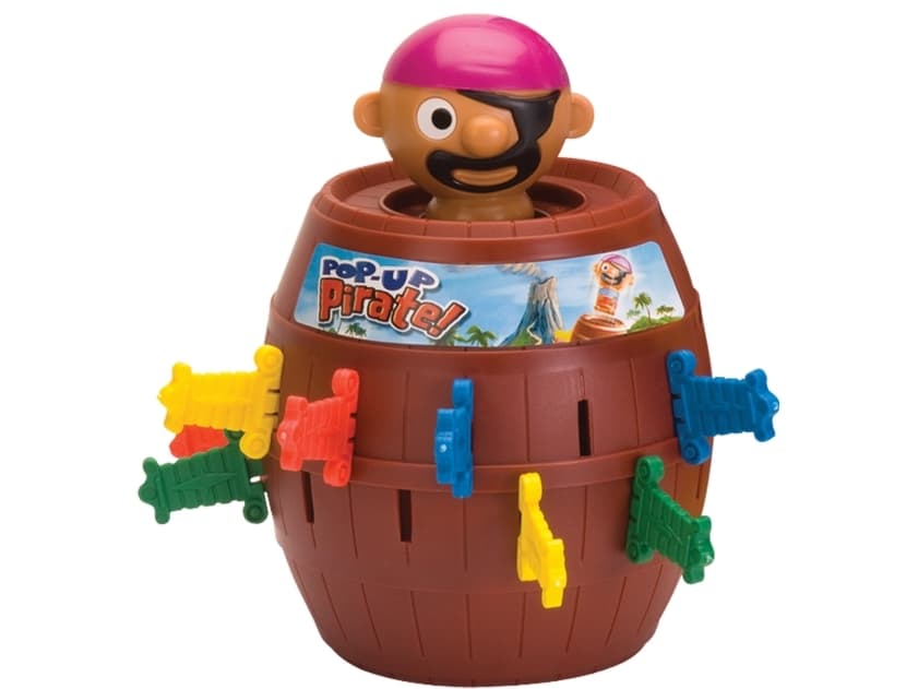 Tomy Pop Up Pirate, Finmotoriskt skicklighetsspel, Barn, 4 År, 20 min
