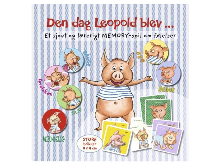 Den dag Leopold blev ... Et sjovt og lærerigt memory-spil om følelser | Dina Gellert