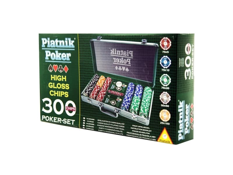 Piatnik Poker Alu-Case - 300 Chips 14g (77968)