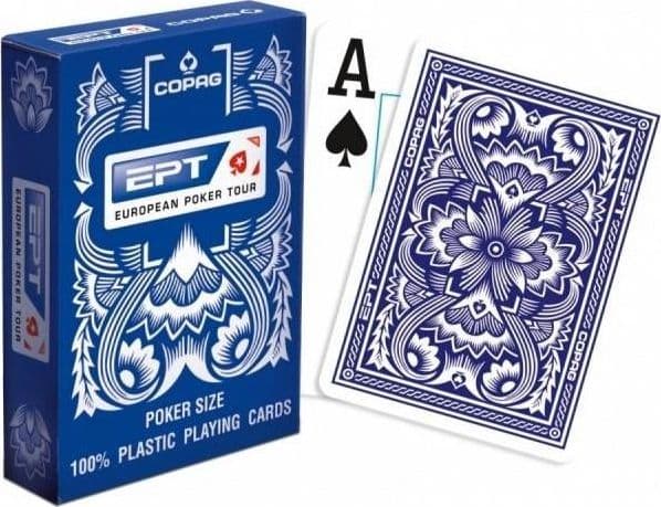 Cartamundi COPAG EPT 100 cards, plastic blue
