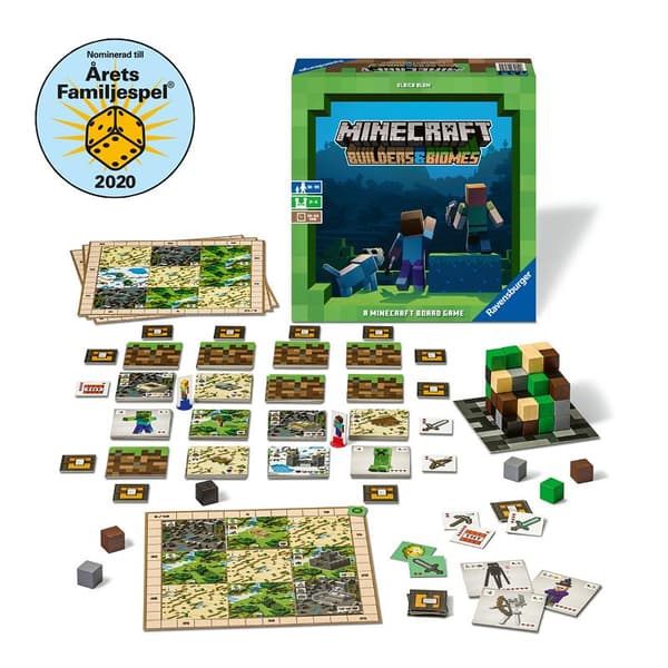 Ravensburger Minecraft: Builders & Biomes Lautapeli Laattojenasettelupeli