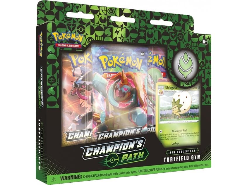 POKEMON TCG Champions Path-Pin Coll Turffield Gym cards