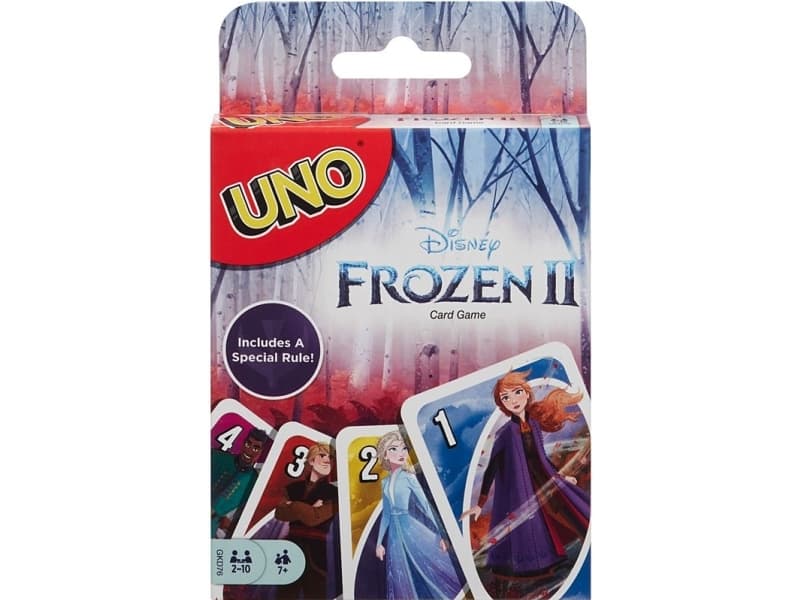 Mattel Games UNO Frozen II, Barn og voksne, 7 år, 112 stykker