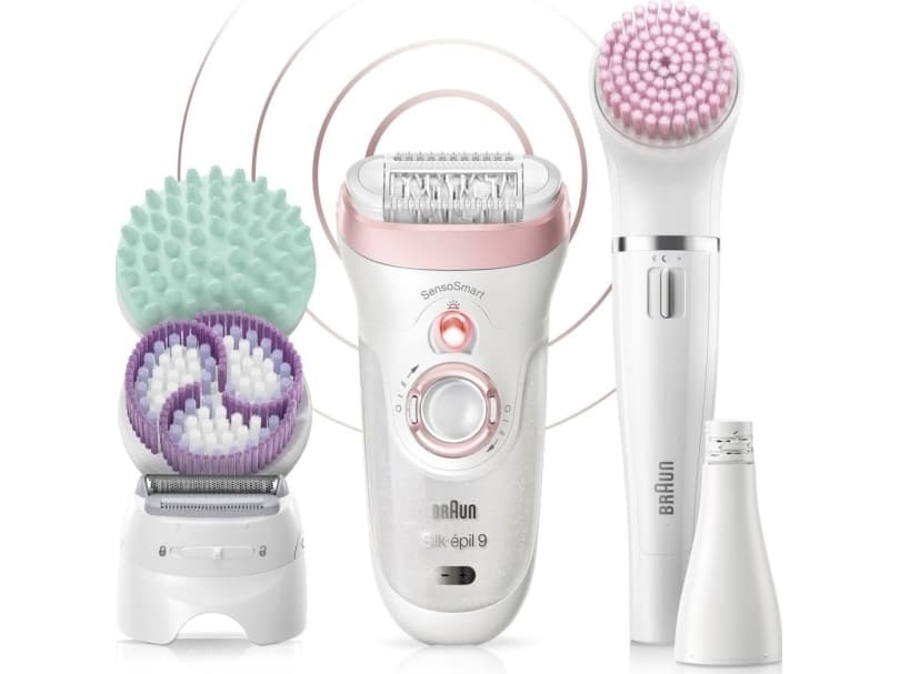Braun Silk-épil 9 81683682, Hvit, Rosa, 40 pinsetter, LED, Tyskland, 1 SensoFoil, ????????Om hygiënische redenen raden wij af het ap1 parat te delen