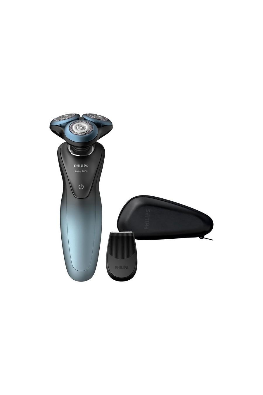 Ladattava sähköparranajokone Philips S7930/16 Bluetooth 4.1 Musta Sininen
