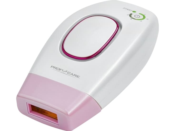 ProfiCare PC-IPL 3024, Rosa, Vit, Back thigh, Bikini, Inre överarmar, 2,7 J/cm², Batteri, 100 - 240 V, 50 - 60 hz