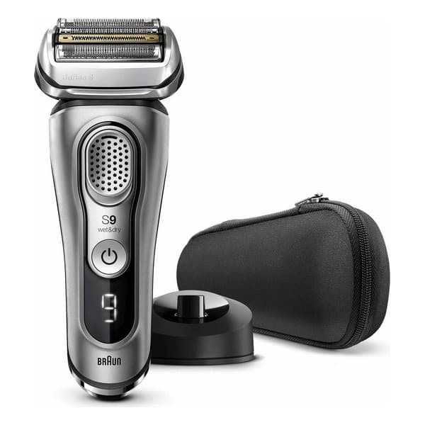 Genopladelig elektrisk barbermaskine Braun 9345S LED 3.7 V Grå Sort