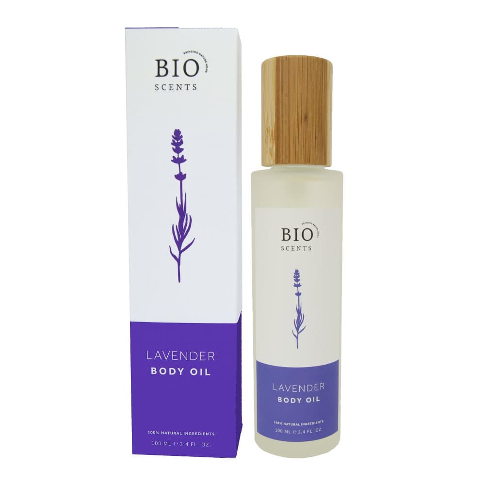 Bio Scents lavendel kroppsolja (body oil) med eterisk olja - 100% naturlig - 100 ml