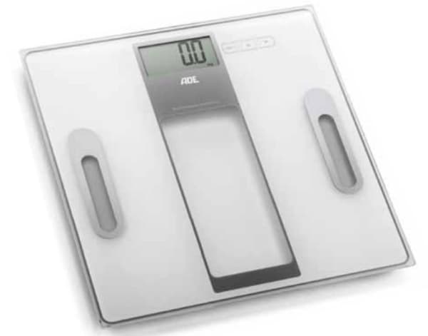 ADE Tabea, Elektronisk personvekt, 180 kg, 100 g, kg,lb,st, Rektangel, Sølv, Hvit