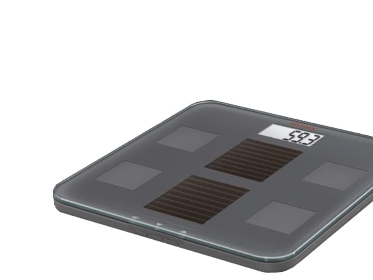 Soehnle Solar Fit, Elektronisk personvekt, 150 kg, Grå, Glass, Plastikk, LCD, 360 mm