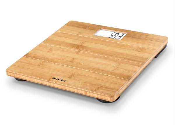 Soehnle Bamboo Natural, Elektronisk personvekt, 180 kg, 100 g, kg,lb,st, Rektangel, Tre