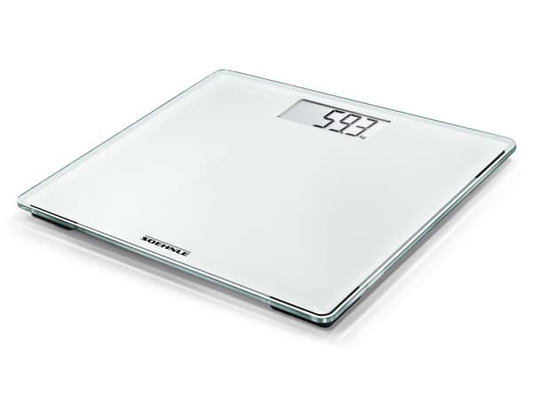 Soehnle Sense Compact 200, Elektronisk personvåg, 180 kg, 100 g, kg, lb, st, Torg, Vit