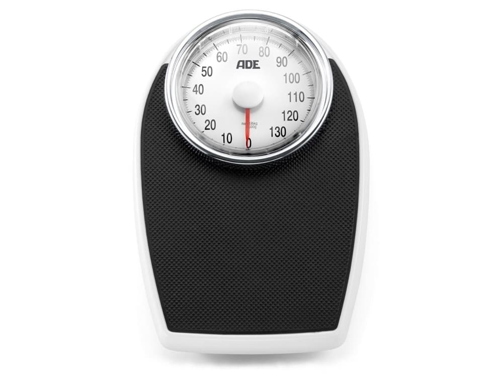 ADE Victoria, Mekanisk personvekt, 136 kg, 1 kg, kg, Oval, Svart, Hvit