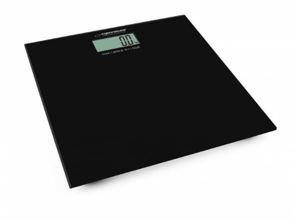 Esperanza EBS002K, Elektronisk personvåg, 180 kg, kg,lb,st, Torg, Svart, Härdat glas