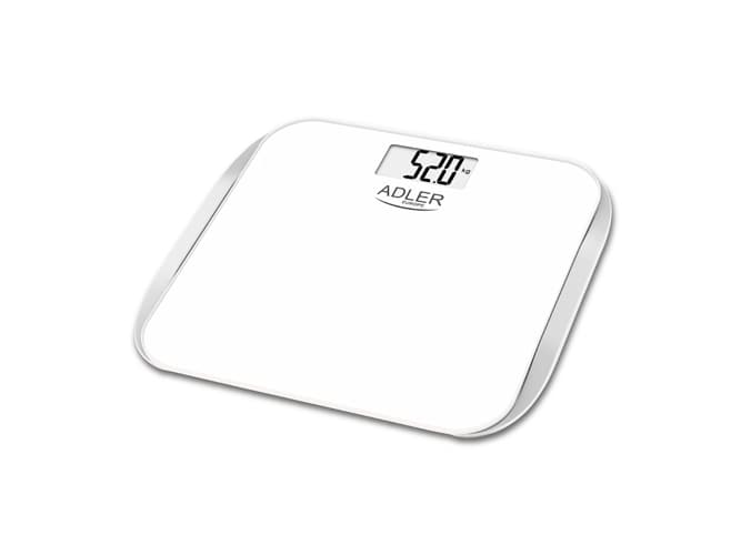 Adler AD 8164, Elektronisk postvekt, 180 kg, 100 g, kg, firkant, Sølv, Hvit