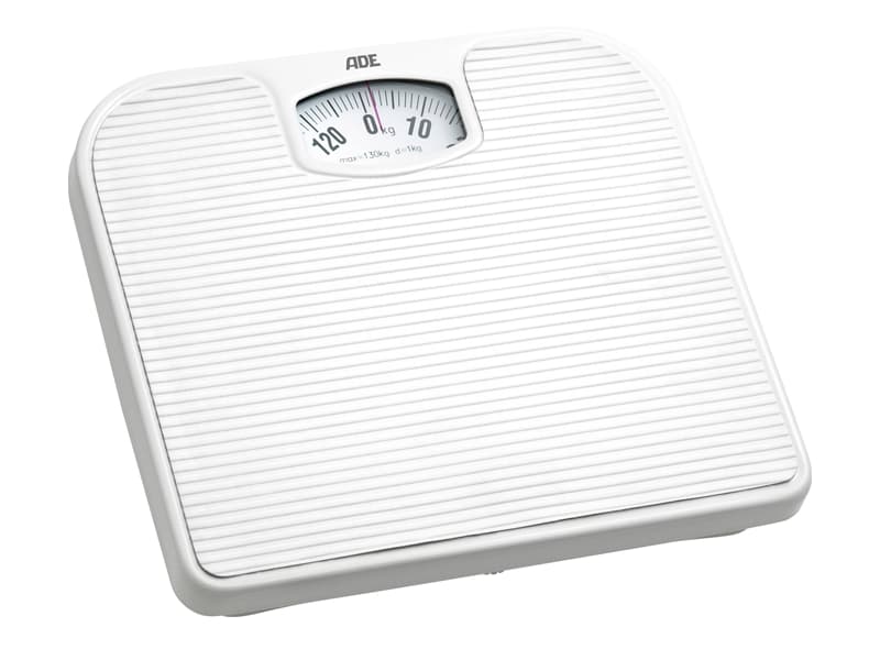 ADE BM 707 Nina, Mekanisk personvekt, 130 kg, kg, firkant, Hvit, ABS syntetisk