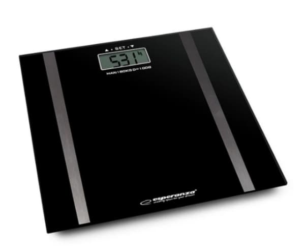 Esperanza EBS018K, Elektronisk personvåg, 180 kg, kg, Rektangel, Svart, 1 kg