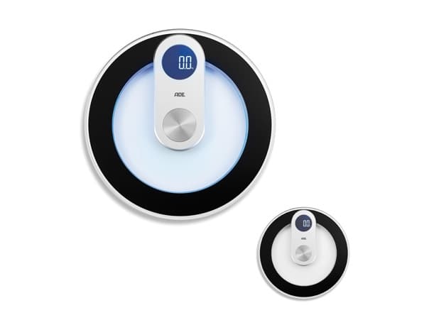 Personal Weighing Scale ADE ADE BE1700 Digital bathroom scale, Max weight 180kg, Unit of Measure kg and lb, Black/Glass