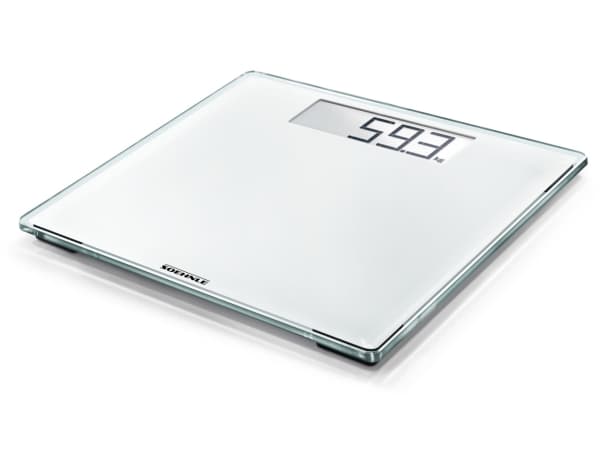 Soehnle Style Sense Comfort 100, Elektronisk personvåg, 180 kg, 100 g, kg, lb, st, Rektangel, Vit