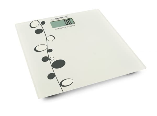 Esperanza EBS005, Elektronisk personvåg, 180 kg, 100 g, kg, lb, ST, Rektangel, Vit