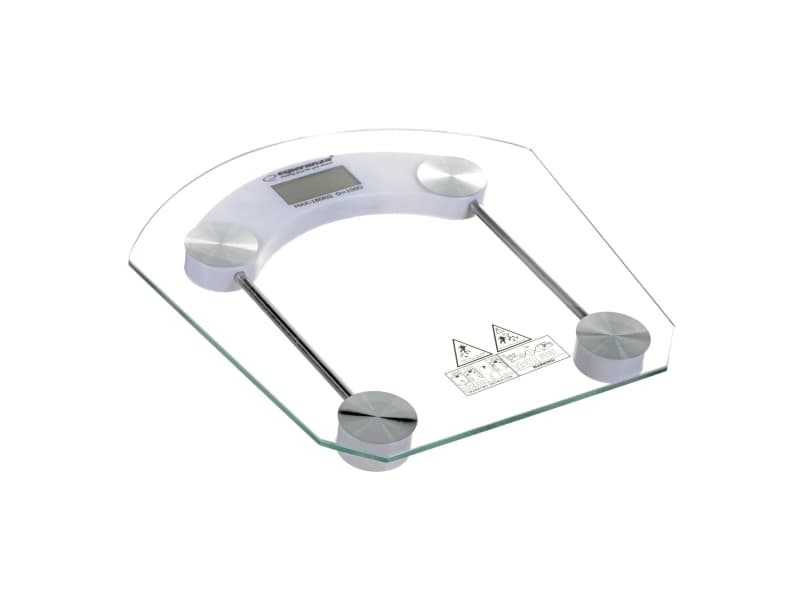 Esperanza EBS008W, Elektronisk personvåg, 180 kg, 100 g, kg,lb, Rektangel, Vit