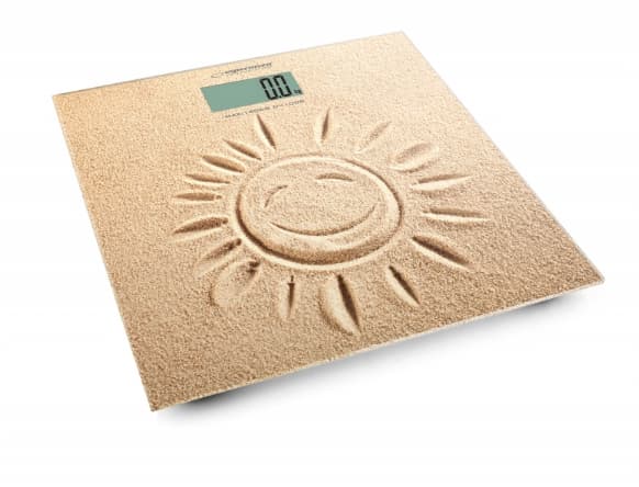 Esperanza EBS006, Elektronisk personvåg, 180 kg, kg,lb,st, Torg, Beige, Härdat glas