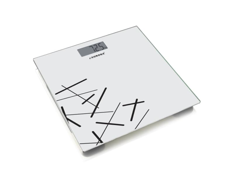 Aurora AU 4307, Elektronisk personvekt, 150 kg, 100 g, firkant, Hvit, Plastikk