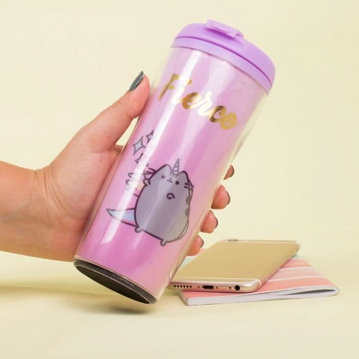PUSHEEN Plastic rejse krus - hård
