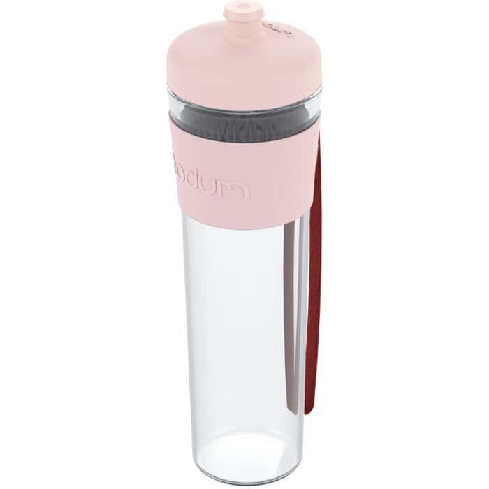 BODUM BISTRO Poista vesipullo - muovi - 0,5 L - pastelli vaaleanpunainen