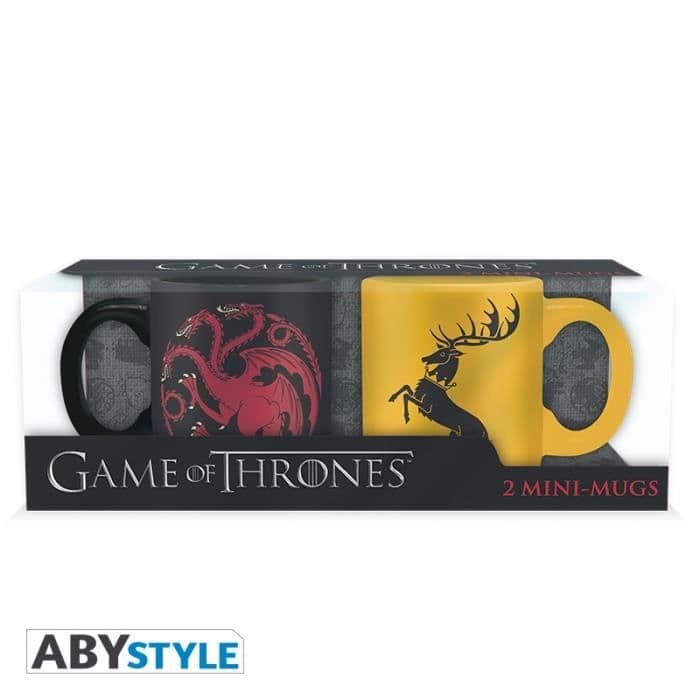 Sarja 2 Game Of Thrones -mukia - 2 espressomukia - 110 ml - Targa. & Barath. - ABYstyle